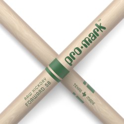 Promark TXR5BN Classic Forward 5B Raw Hickory Oval Nylon Tip Trommestikker 
