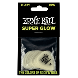 Ernie Ball EB-9225 Glow-In-The-Dark Pick Medium (12 stk)