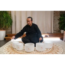 Meinl Sonic Energy TCMCSBSET5 4-delt TCM Hvid-Frosted Krystal Five Elements Syngesk�l S�t inkl. tasker, sleeves &amp; tilbeh�r