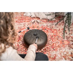 Meinl Sonic Energy STD1VB 12" Steel Tongue Drum (A-mol, vintage brun) inkl. taske &amp; k�ller 