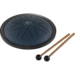 Meinl Sonic Energy SSTD2NB 7" Small Steel Tongue Drum (G-mol, marinebl�) inkl. pose &amp; k�ller 