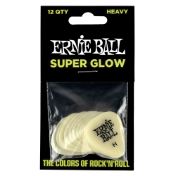 Ernie Ball EB-9226 Glow-In-The-Dark Pick Heavy (12 stk)