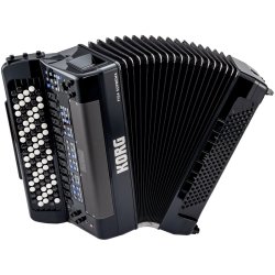 KORG FSUP-B-MBK FISA Suprema Aero Digital Button Accordion Avanceret Digital Harmonika m/knapper
