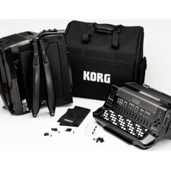 KORG FSUP-B-MBK FISA Suprema Aero Digital Button Accordion Avanceret Digital Harmonika m/knapper