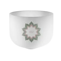 Meinl Sonic Energy CSB432LF 9''/22cm Hvid-Frosted Krystal Syngesk�le (432 Hz, Node A4, Lotus Flower)
