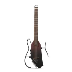 Donner HUSH-I PRO Silent Travel Elektrisk Guitar m/18 indbyggede effekter inkl. taske &amp; tilbeh�r (Maillard Fade)