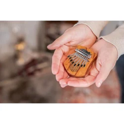 Meinl Sonic Energy KL802FOL Solid Mini Flower Of Life Kalimba C Dur 8 Noder (R�dt Zebratr�) 