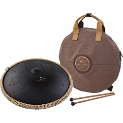 Meinl Sonic Energy OSTD1BK 16" Oktav Steel Tongue Drum (D Kurd, sort) inkl. taske &amp; k�ller