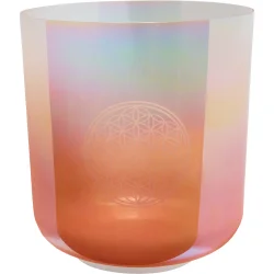 Meinl Sonic Energy ECSB128FOL 9''/22cm Essence Krystal Syngesk�l (C3, Light Rose Gold, 128 Hz, Flower of Life)