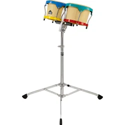 NINO Percussion NINO20 Bongo Stativ m/gummif�dder (forkromet st�l, justerbar h�jde 80cm-115cm)