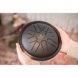 Meinl Sonic Energy SSTD1BK 7" Small Steel Tongue Drum (F-mol, sort) inkl. pose &amp; k�ller 