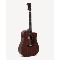 Sigma DMC-15E Dreadnought Mahogni Western Guitar m/pickup &amp; cutaway (Natural Satin) 
