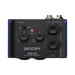 Zoom AMS-24 Audio Interface Musik &amp; Streaming (en eller flere musikere)