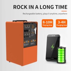 Acemic L9 Aktiv udendrs hjttaler m/indbygget genopladelig batteri 