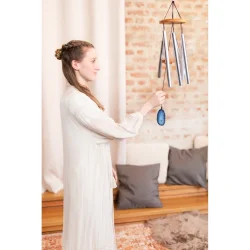 Meinl Sonic Energy BAMC29S Bl� Agate Meditation Chimes (73 Cm, 432 Hz, S�lv) 