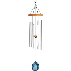 Meinl Sonic Energy BAMC29S Bl� Agate Meditation Chimes (73 Cm, 432 Hz, S�lv) 