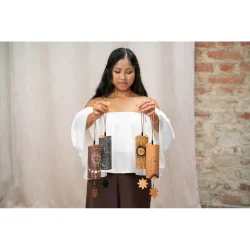 Meinl Sonic Energy CBCLUNA Cosmic Bamboo Chimes (Luna - Aften, 432 Hz) inkl. tilbeh�r