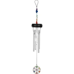 Meinl Sonic Energy CC12MINI Mini Chakra Chimes (30 Cm, 65 Gram, Slv, Syv Chakrafarvet Sten) 