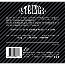 EKO Guitars ACB1047L-12 80/20 Bronze Light 12-strenget 10-47 Western Guitar Strenges�t 