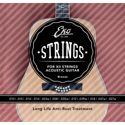 EKO Guitars ACB1047L-12 80/20 Bronze Light 12-strenget 10-47 Western Guitar Strenges�t 