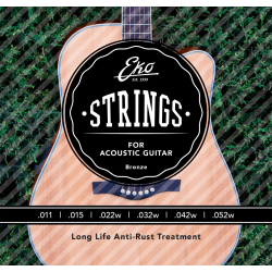 EKO Guitars ACB1152ML 80/20 Bronze Light Medium 11-52 Western Guitar Strenges�t