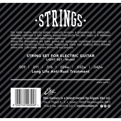 EKO Guitars EL0942XL Nickel Ekstra Light 09-42 Elektrisk Guitar Strenges�t