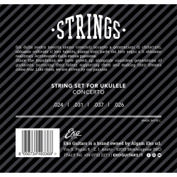 EKO Guitars UKCONCERTOM 24-37  medium koncert ukulele strenges�t