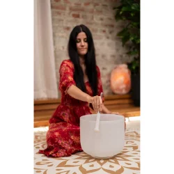 Meinl Sonic Energy CSBRHLT Half-Coated Crystal Singing Bowl Silicone Rod (Large)