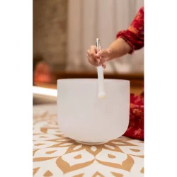 Meinl Sonic Energy CSBRHMT Half-Coated Crystal Singing Bowl Silicone Rod (Medium)