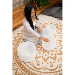 Meinl Sonic Energy CSBSETAFD 3-delt Krystal Syngesk�l S�t A4 / F4 / D4, 432 HZ