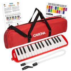 Cascha HH-2059 Melodica inkl. taske &amp; mundstykke (Rd)
