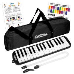 Cascha HH-2061 Melodica inkl. taske &amp; mundstykke (Sort)