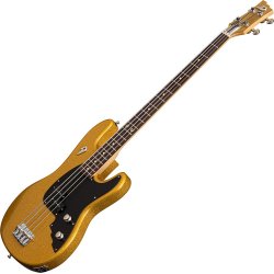 Duesenberg Alliance Series Chris Chaney 4-strenget Elektrisk Bas (Gold Sparkle)
