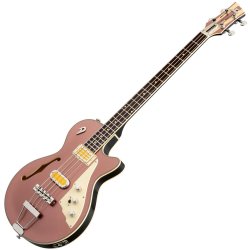 Duesenberg Alliance Series Dave Landreth 4-strenget Semi-hollow Elektrisk Bas (Catalina Sunset Rose)