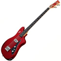 Duesenberg Kavalier Shortscale 4-strenget Elektrisk Bas (Red Sparkle) 