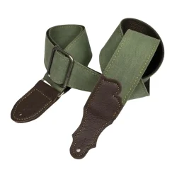 Franklin Strap DD-OL-CH Distressed Canvas 2� Distressed Bomuldsl�rred/L�der End Tab Guitarrem