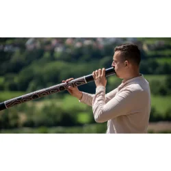 Meinl Sonic Energy DD1BK Bambus Tr� Didgeridoo (120 Cm, Prikmalet, Sort)