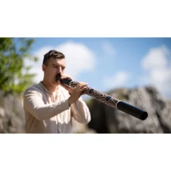 Meinl Sonic Energy DD1BK Bambus Tr� Didgeridoo (120 Cm, Prikmalet, Sort)