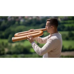 Meinl Sonic Energy DDPROFZC Z-formet Didgeridoo (64,3 Cm x 16 Cm, Mahogni) 