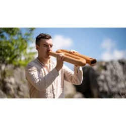 Meinl Sonic Energy DDPROFZC Z-formet Didgeridoo (64,3 Cm x 16 Cm, Mahogni) 