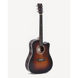 Sigma DTC-1E-SB Dreadnought Western Guitar m/pickup &amp; cutaway (Sunburst H�jglans) 