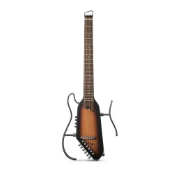 Donner HUSH-I PRO Silent Travel Elektrisk Guitar m/18 indbyggede effekter inkl. taske &amp; tilbeh�r (Sunburst Spruce)