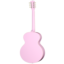 Epiphone J-180 LS P Inspired by Gibson Custom Western Guitar m/pickup inkl, kuffert (pink)