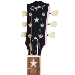 Epiphone J-180 LS P Inspired by Gibson Custom Western Guitar m/pickup inkl, kuffert (pink)