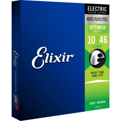 Elixir 19052 Optiweb Coated El Guitar Strenge Light 010-046