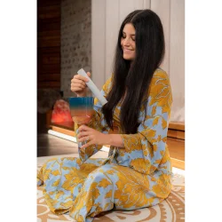 Meinl Sonic Energy ESOLCSB528 11.5cm Essence Solfeggio Crystal Singing Bowl Mi 528 Hz (Sunrise Blue)