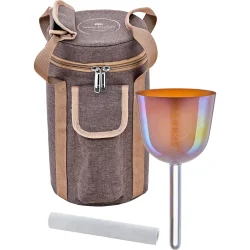 Meinl Sonic Energy ESOLCSB852 9.5cm Essence Solfeggio Crystal Singing Bowl La 852 Hz (Mango Mojito)