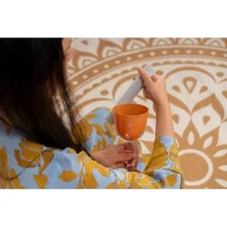 Meinl Sonic Energy ESOLCSB852 9.5cm Essence Solfeggio Crystal Singing Bowl La 852 Hz (Mango Mojito)