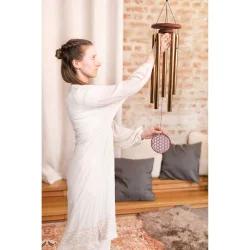 Meinl Sonic Energy FOLMC36B Flower of Life Meditation Chimes (90 Cm, 432 Hz, Bronze) 