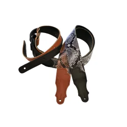 Franklin Strap FSA-SN-BK Premium Series Snakeskin Ball Glove Guitarrem (sort)